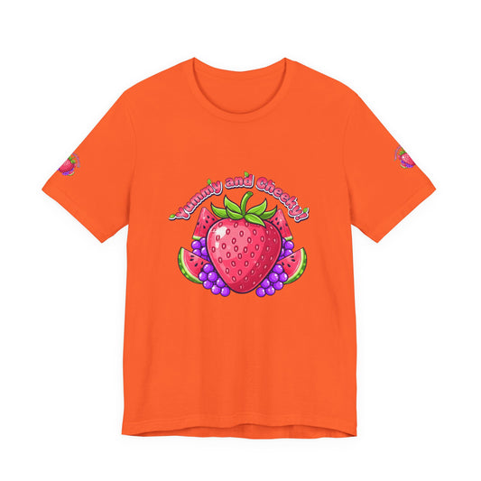Fruit Lover T‑Shirt — "Strawberry and Grape" Cute Fruit Graphic Tee