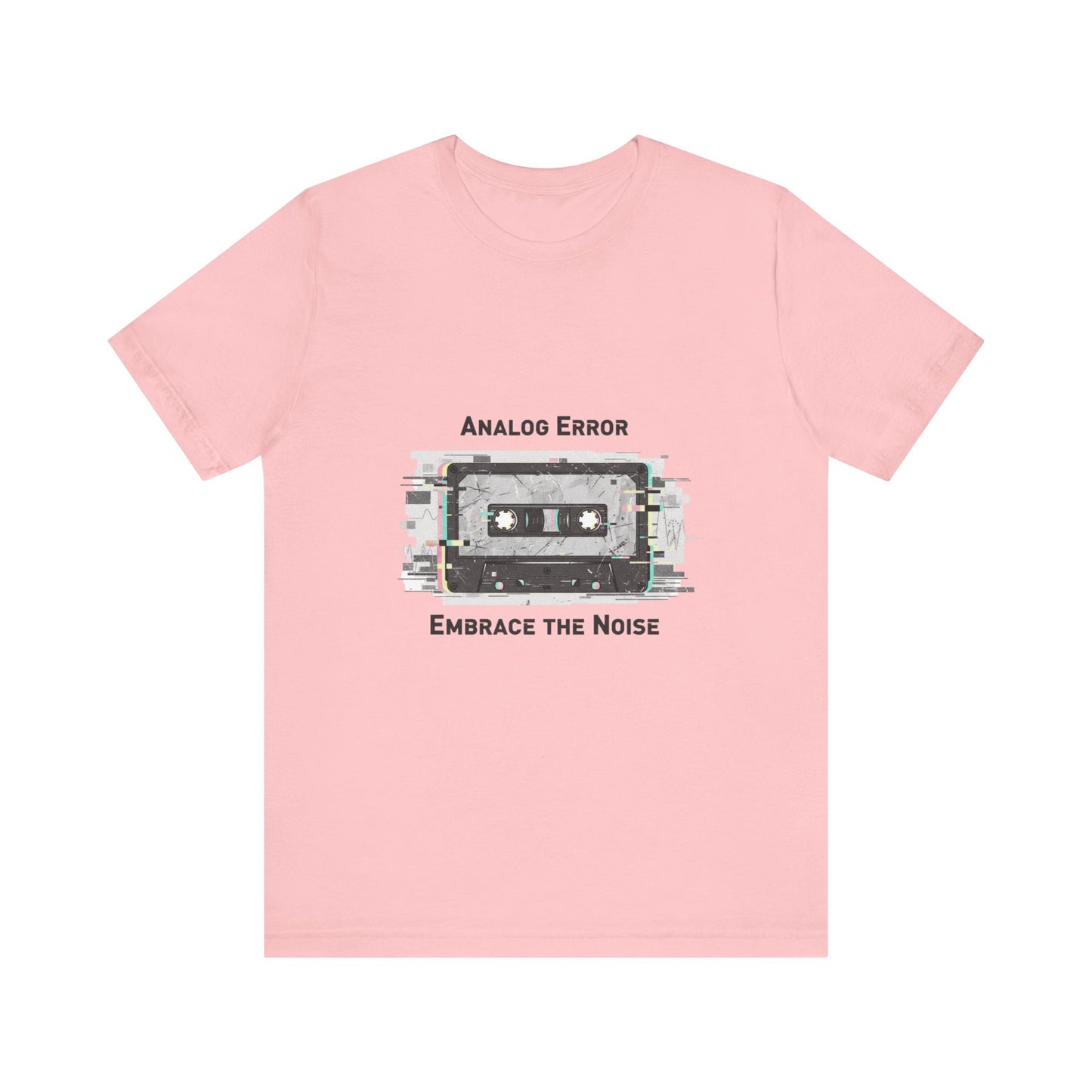 Analog Error Cassette Glitch Art Tee | retro tech nostalgic, scanline static