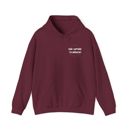 Can I Afford to Breath? Hoodie – Graphic Statement Pullover
