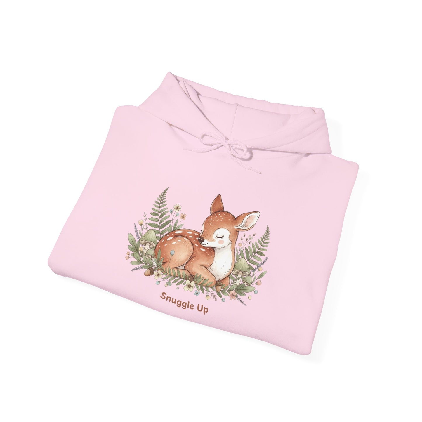 Cozy Fox Illustration Hoodie | cute animal illustration, winter forest art