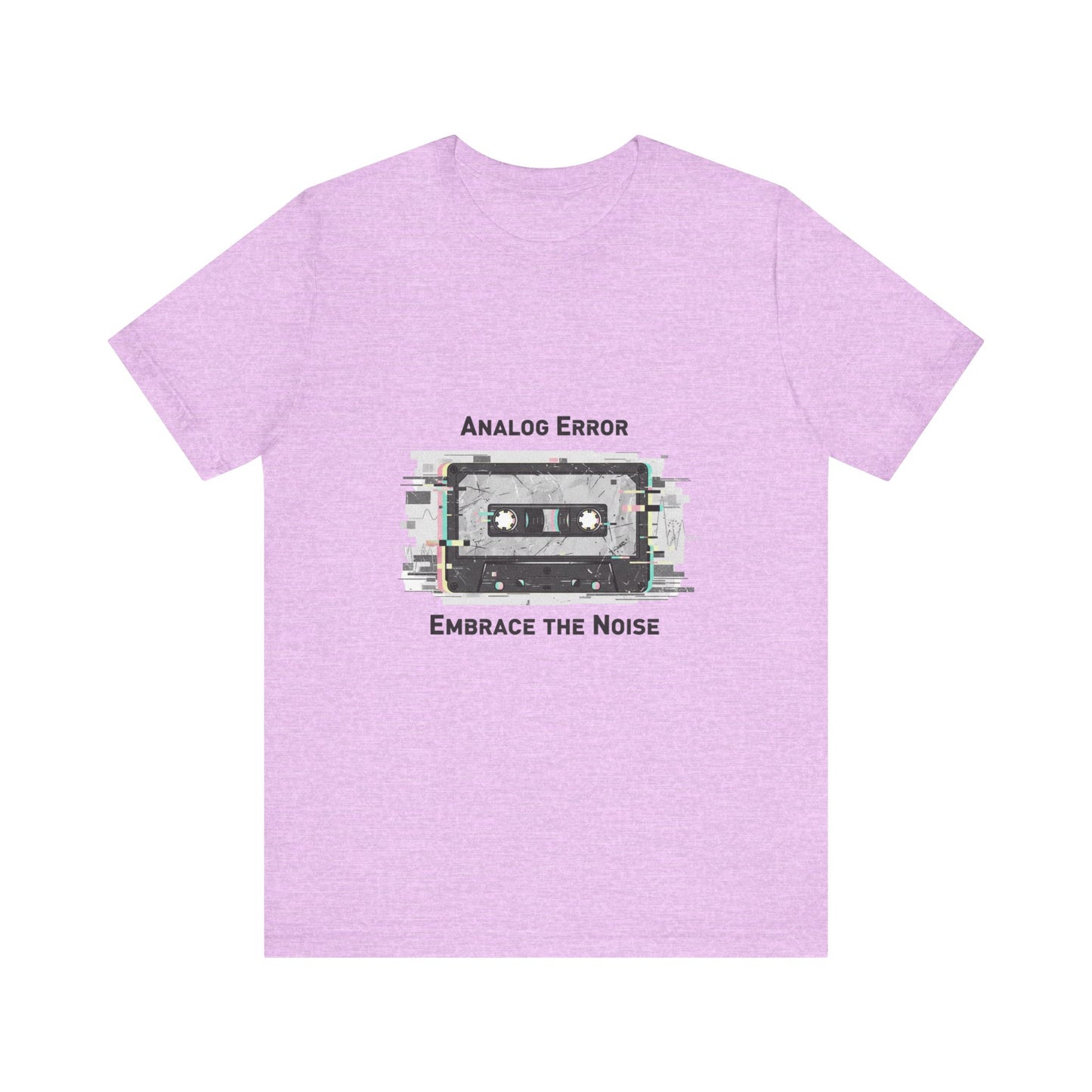 Analog Error Cassette Glitch Art Tee | retro tech nostalgic, scanline static