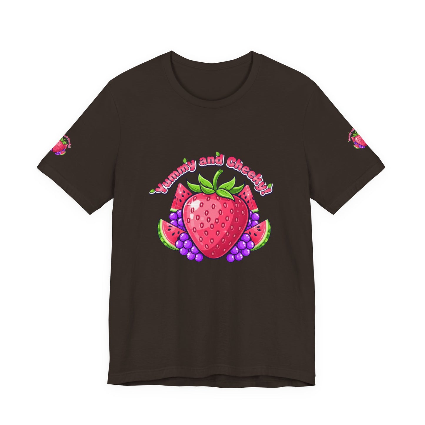 Fruit Lover T‑Shirt — "Strawberry and Grape" Cute Fruit Graphic Tee