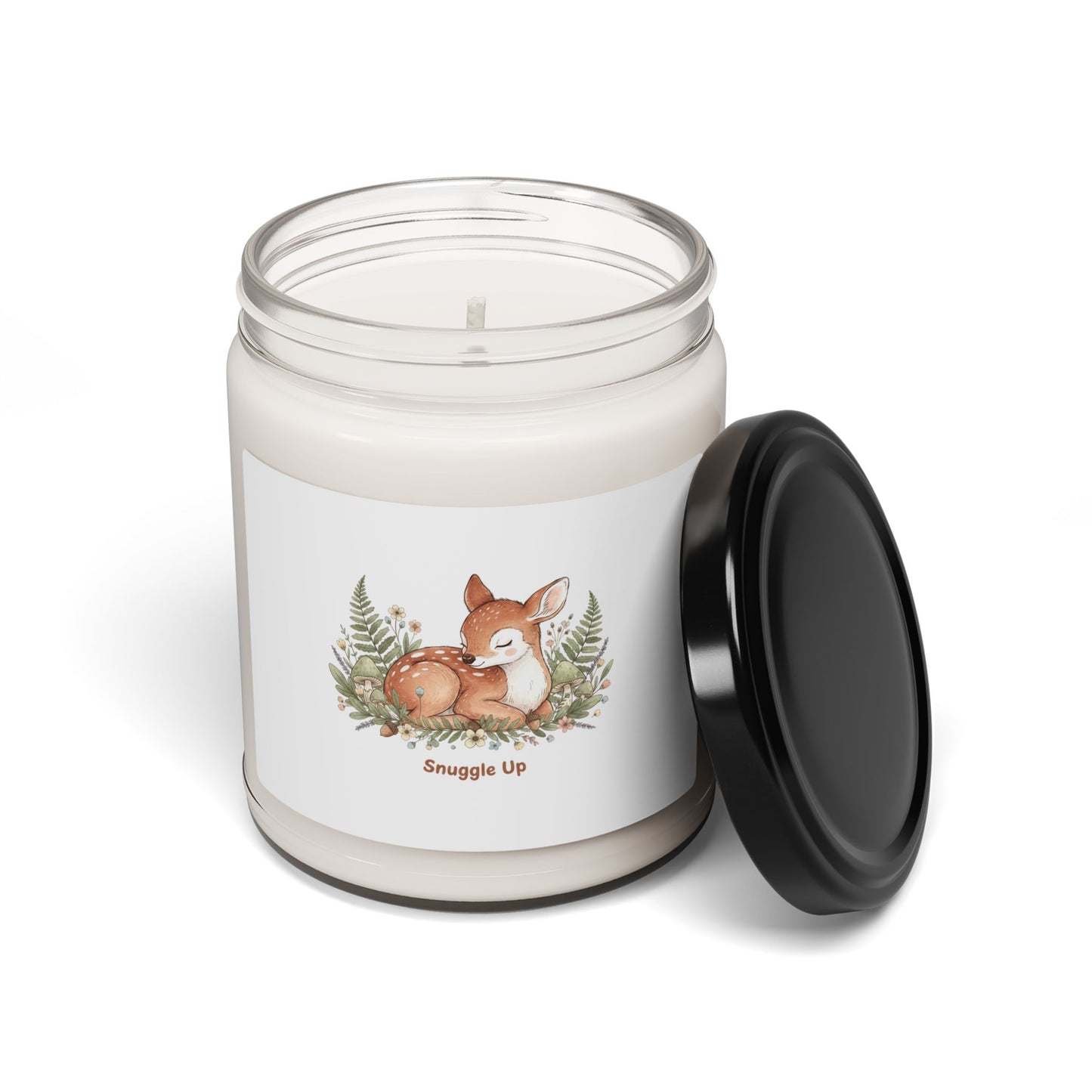 Cozy Winter Fox Illustration Candle, cute animal illustration | cozy critter art