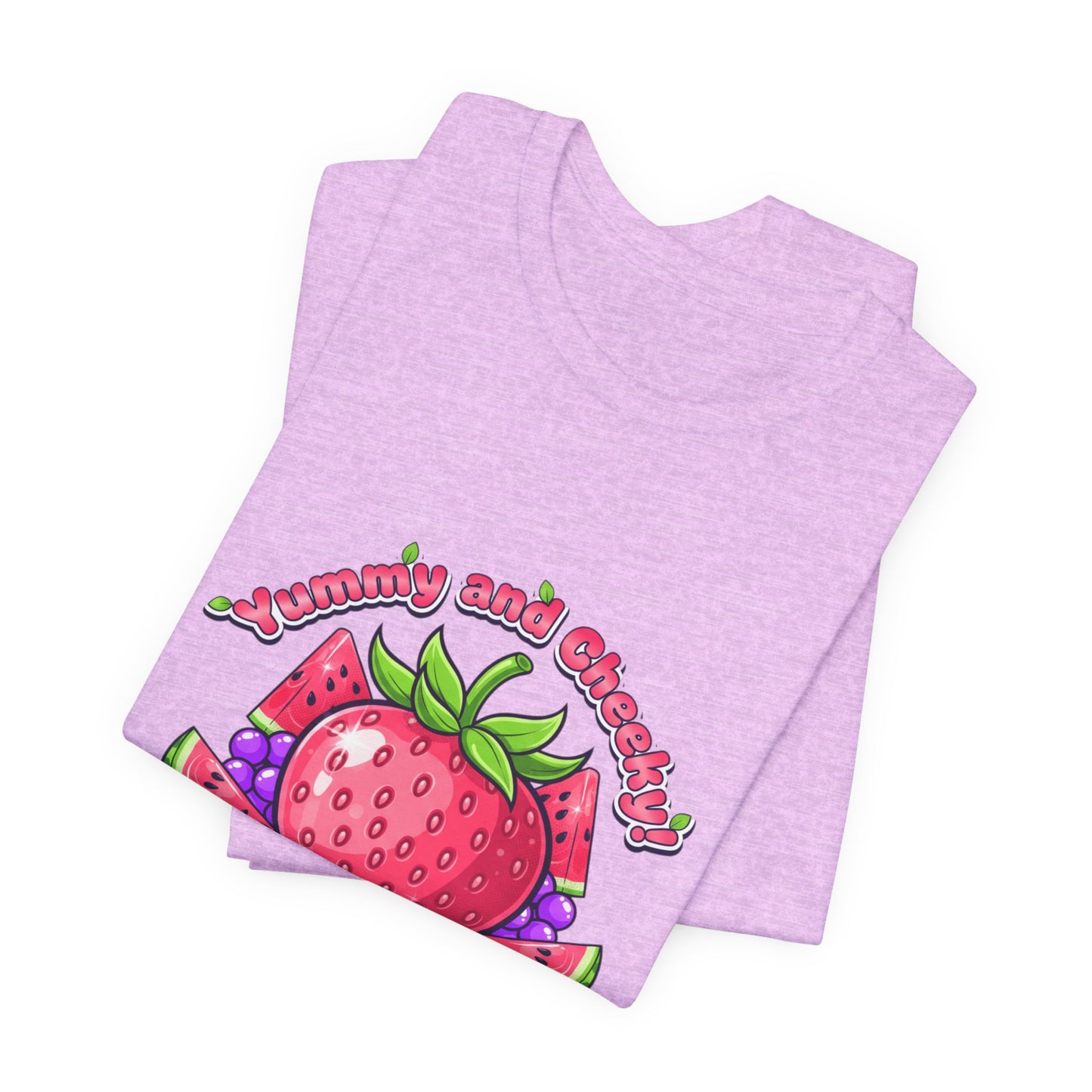 Fruit Lover T‑Shirt — "Strawberry and Grape" Cute Fruit Graphic Tee