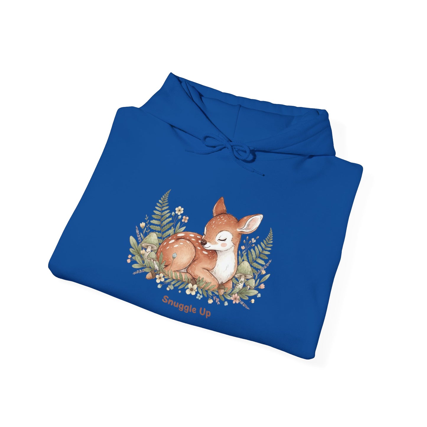 Cozy Fox Illustration Hoodie | cute animal illustration, winter forest art