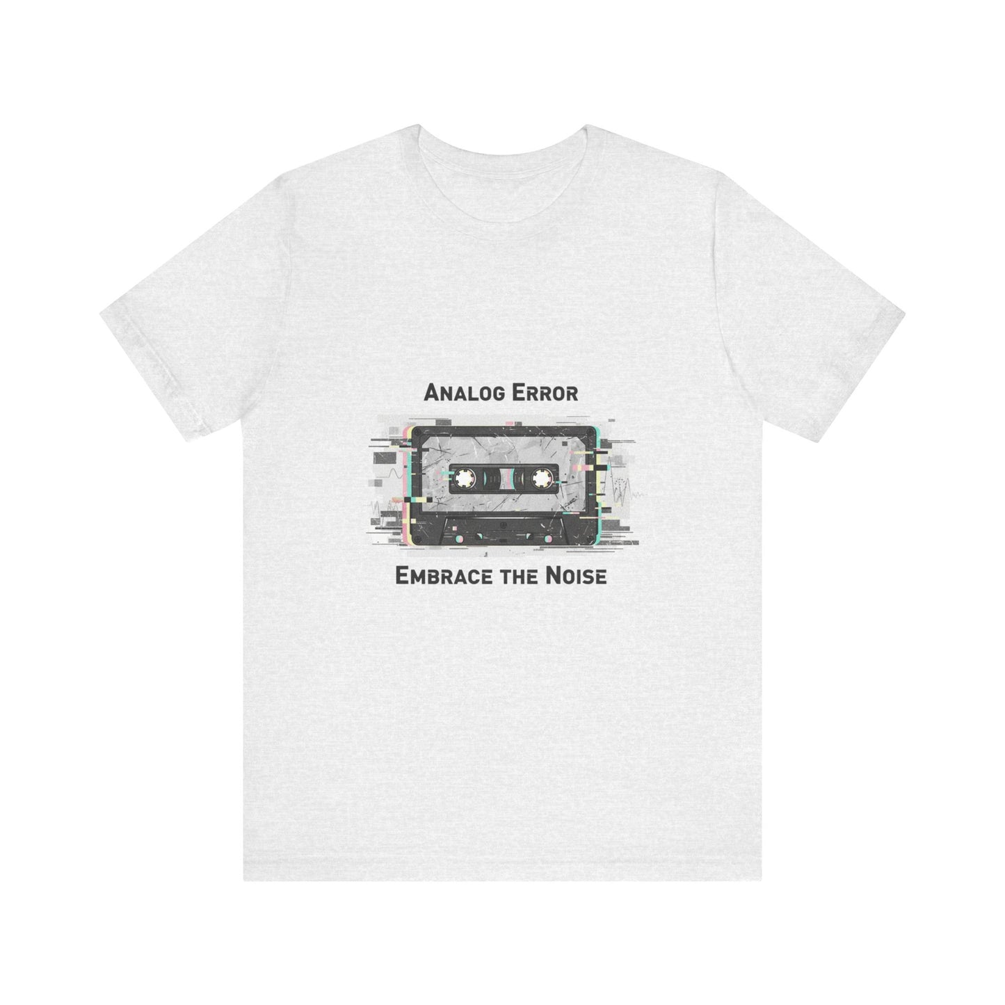 Analog Error Cassette Glitch Art Tee | retro tech nostalgic, scanline static