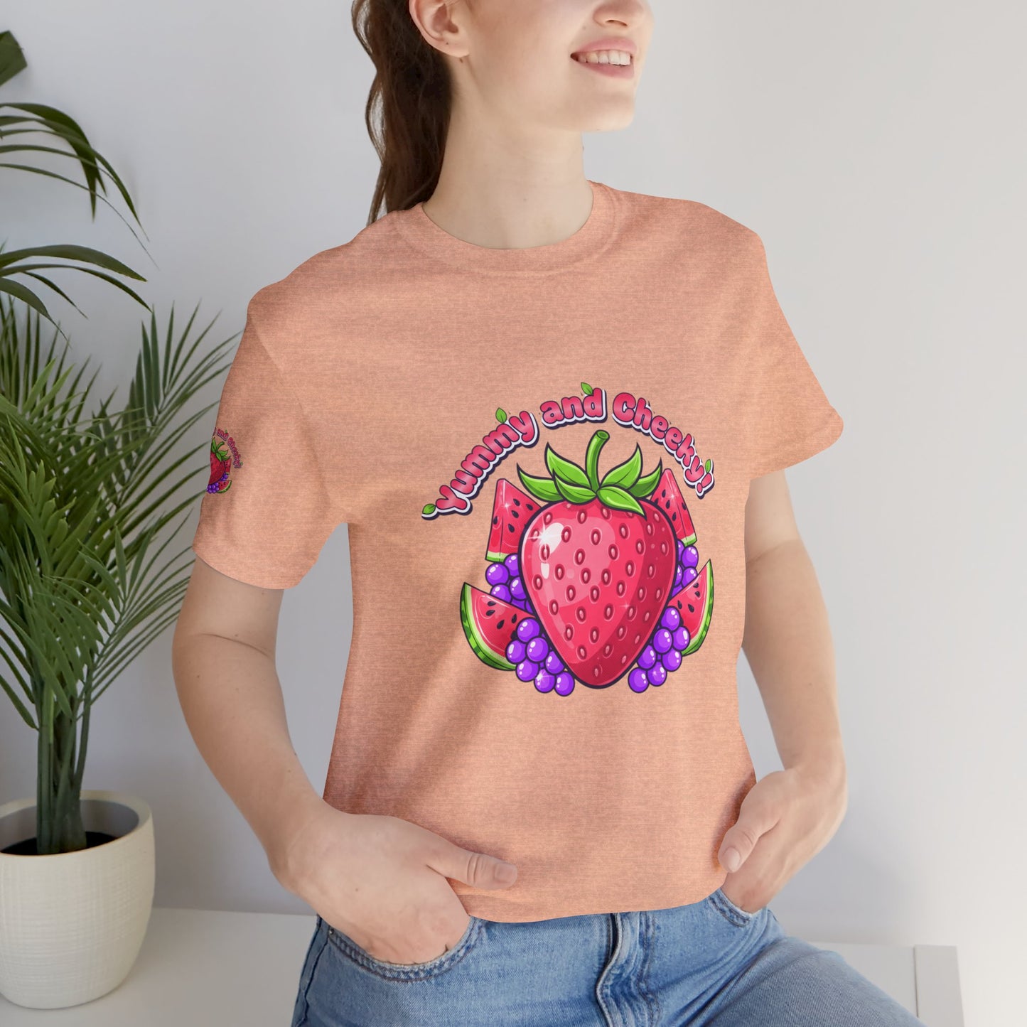 Fruit Lover T‑Shirt — "Strawberry and Grape" Cute Fruit Graphic Tee
