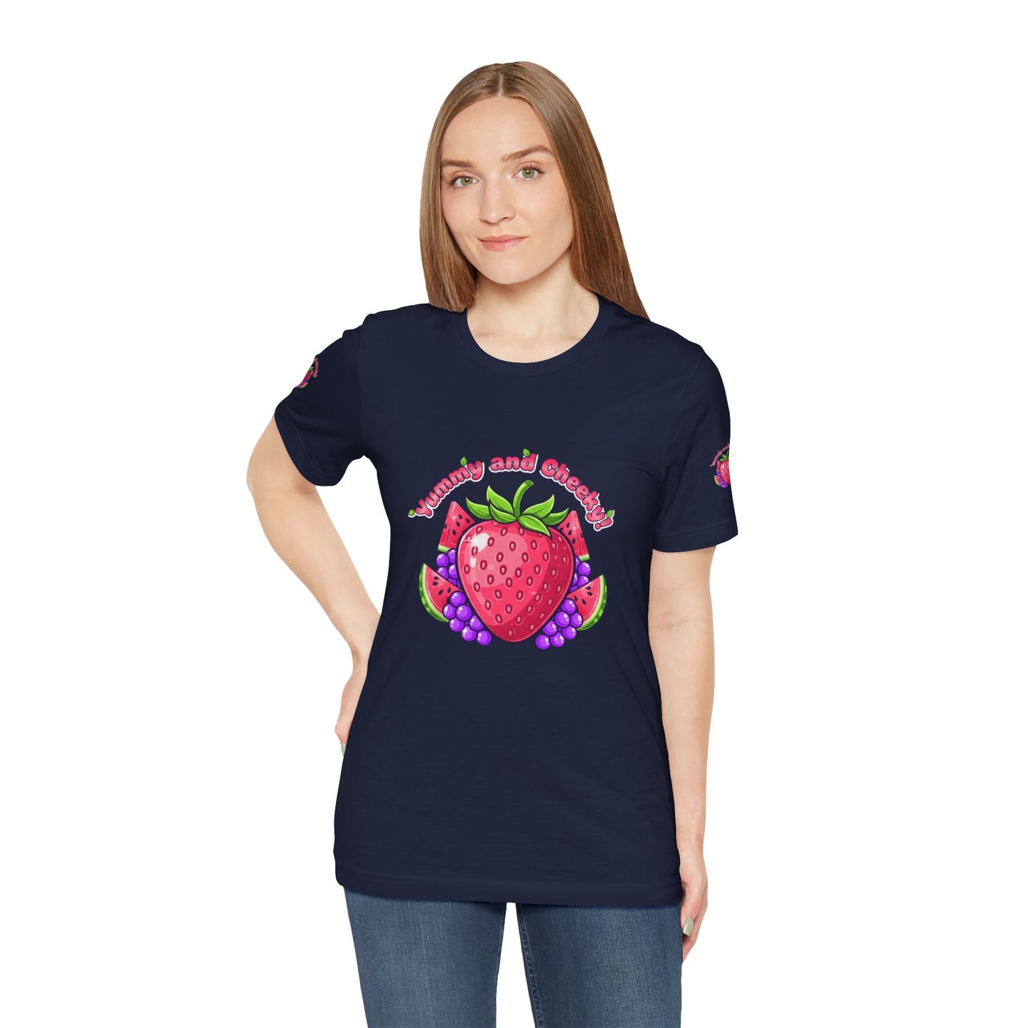 Fruit Lover T‑Shirt — "Strawberry and Grape" Cute Fruit Graphic Tee