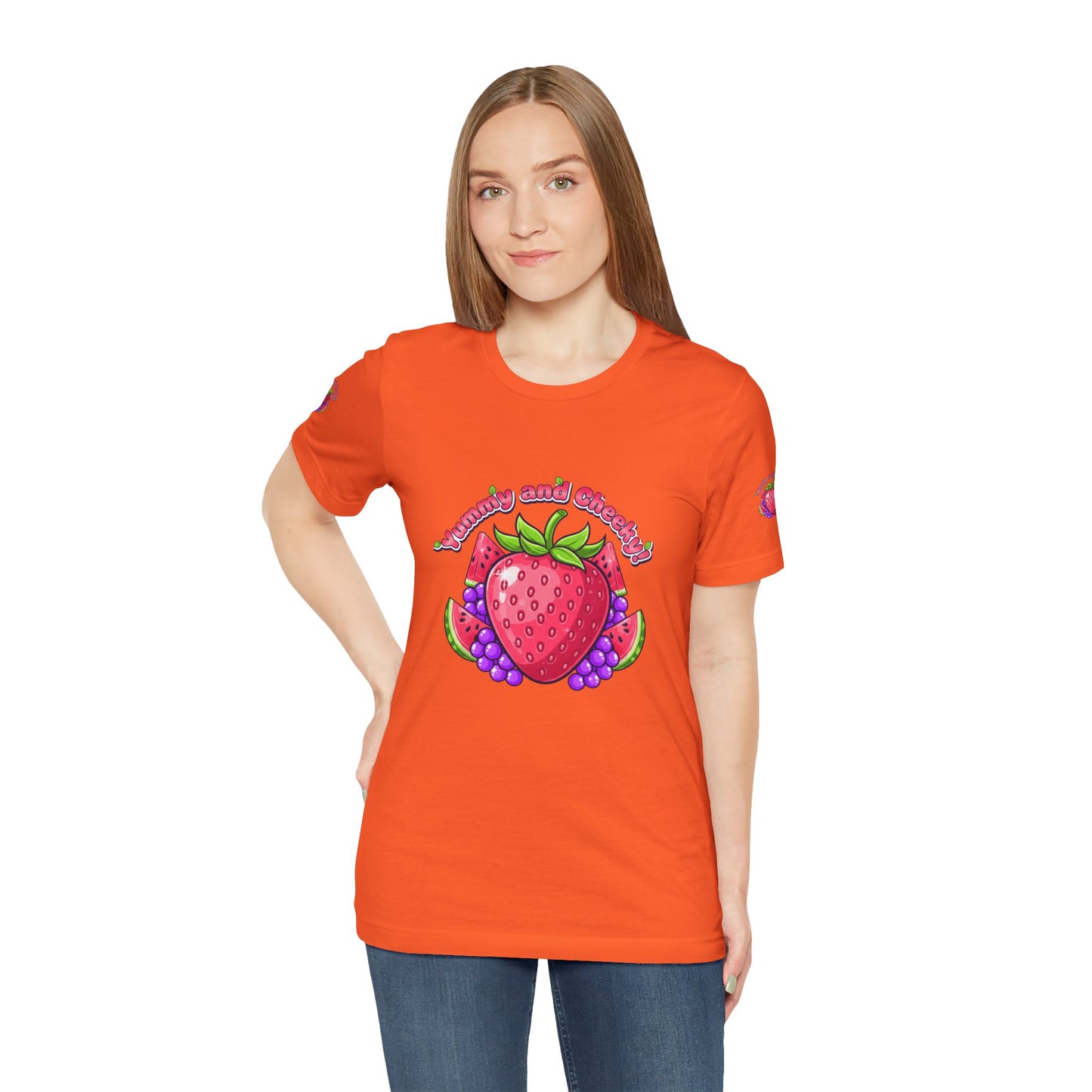 Fruit Lover T‑Shirt — "Strawberry and Grape" Cute Fruit Graphic Tee