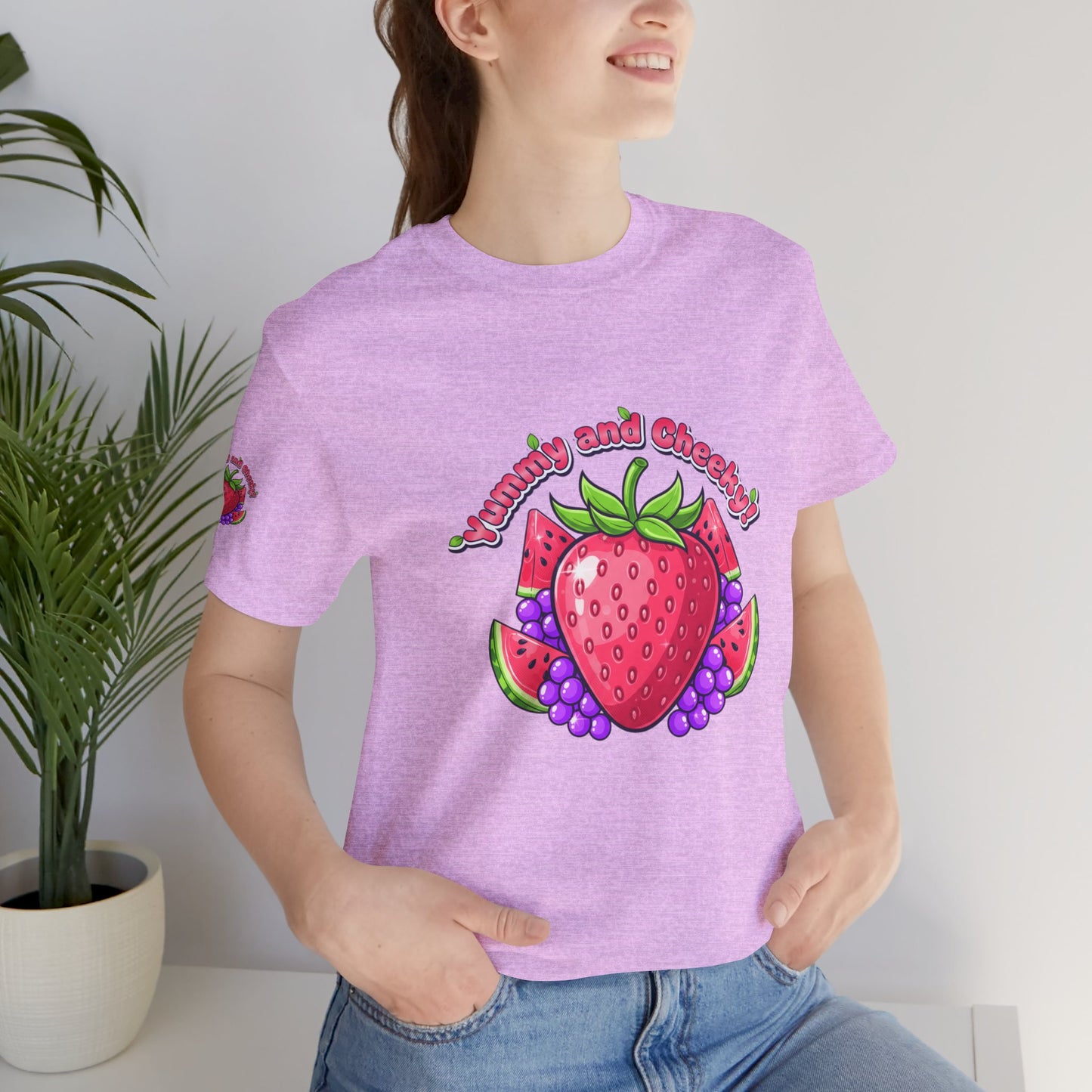 Fruit Lover T‑Shirt — "Strawberry and Grape" Cute Fruit Graphic Tee