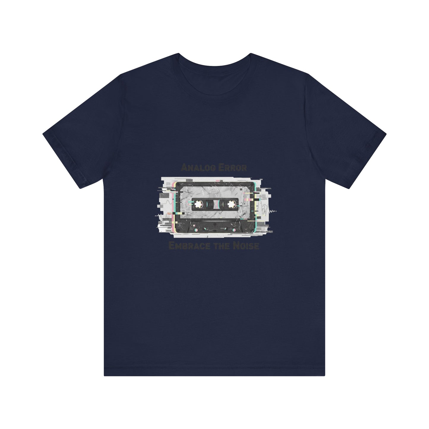 Analog Error Cassette Glitch Art Tee | retro tech nostalgic, scanline static