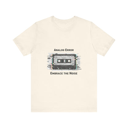 Analog Error Cassette Glitch Art Tee | retro tech nostalgic, scanline static