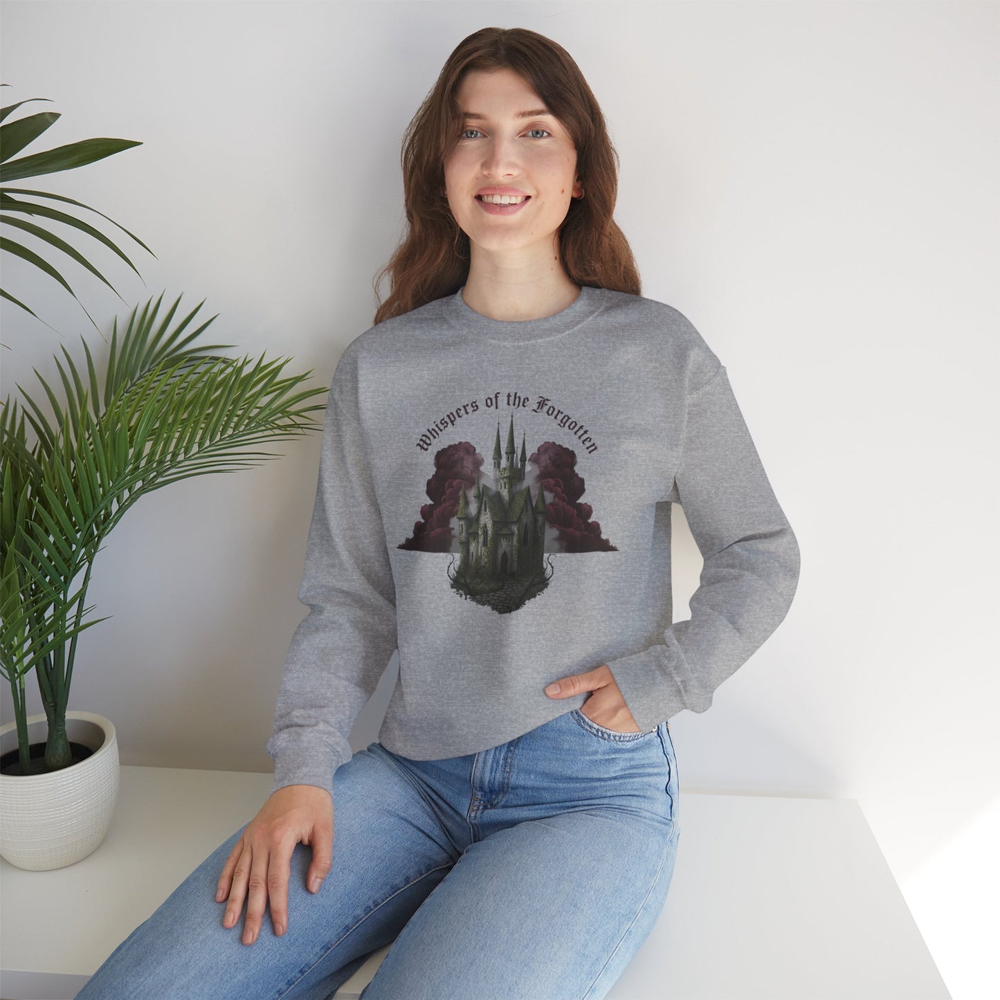 Whispers of the Forgotten Crewneck Sweatshirt | Castlecore, Dark Academia