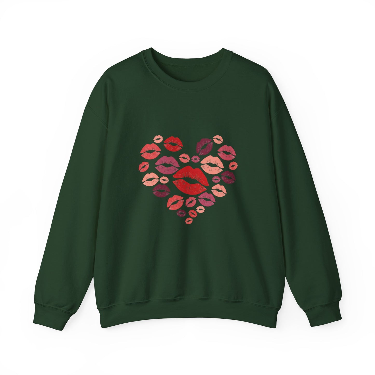 Kisses Crewneck Sweatshirt — Cozy Valentine's Day Pullover
