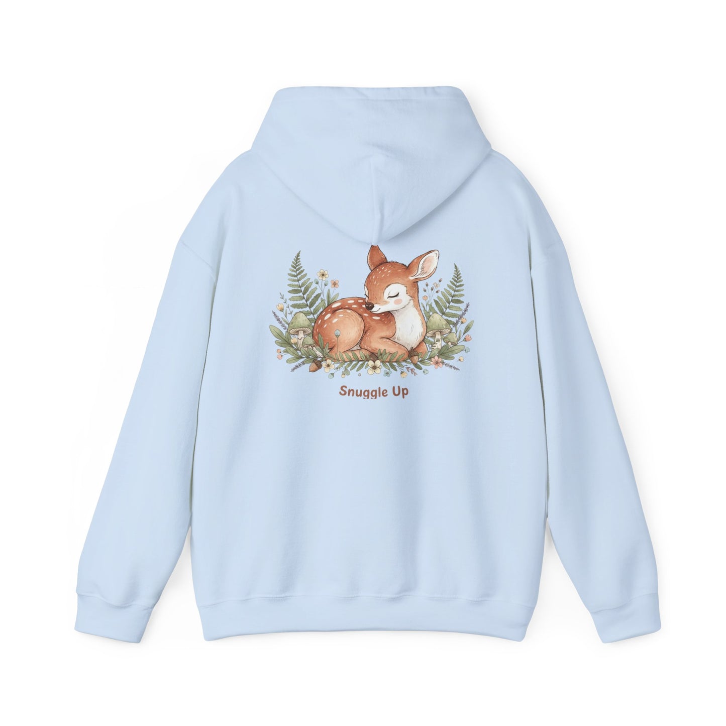 Cozy Fox Illustration Hoodie | cute animal illustration, winter forest art