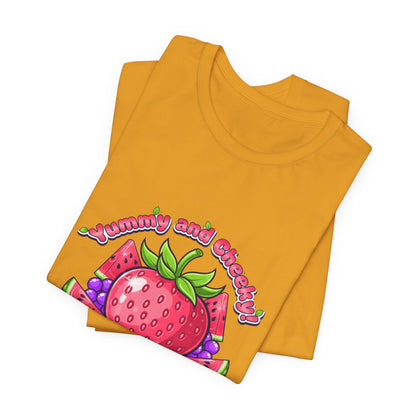 Fruit Lover T‑Shirt — "Strawberry and Grape" Cute Fruit Graphic Tee