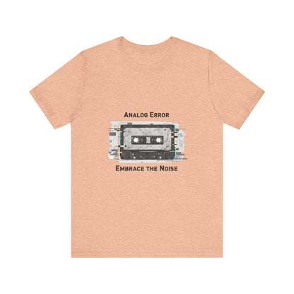 Analog Error Cassette Glitch Art Tee | retro tech nostalgic, scanline static