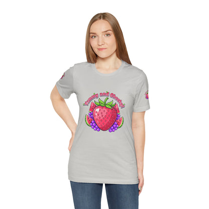 Fruit Lover T‑Shirt — "Strawberry and Grape" Cute Fruit Graphic Tee