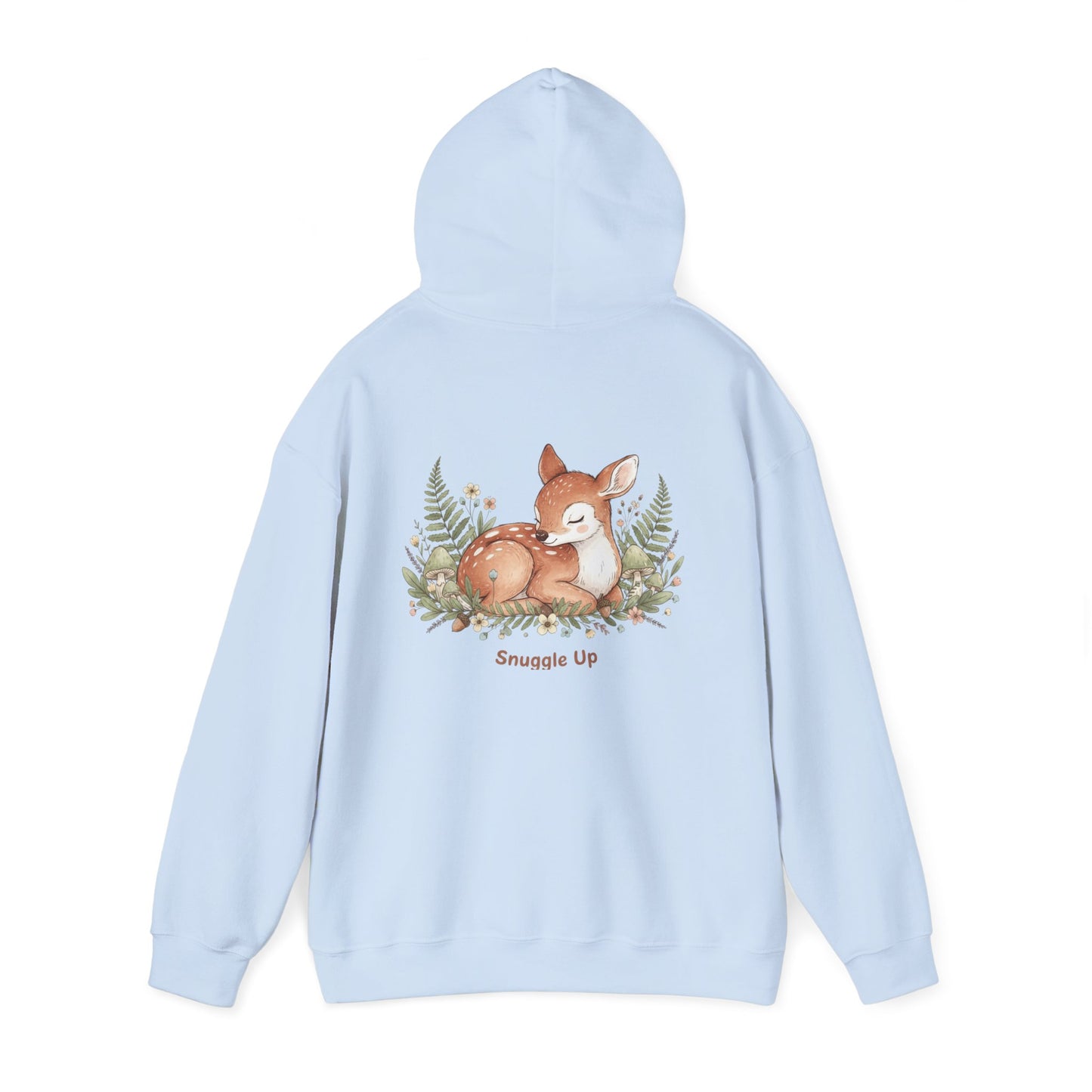 Cozy Fox Illustration Hoodie | cute animal illustration, winter forest art