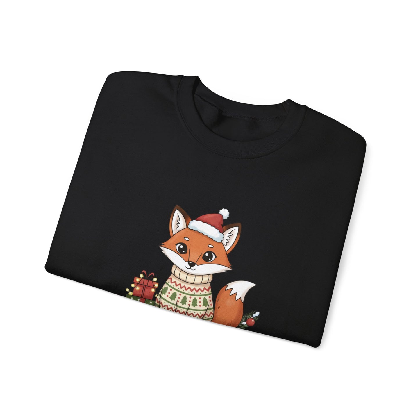 Cute Fox Crewneck Sweatshirt | Y2K Fruit Art, Candycore Gloss