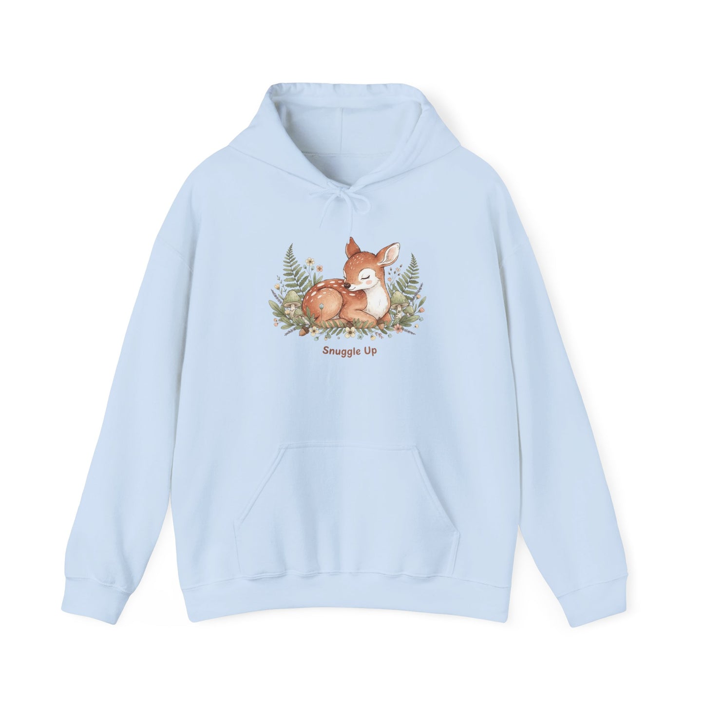 Cozy Fox Illustration Hoodie | cute animal illustration, winter forest art
