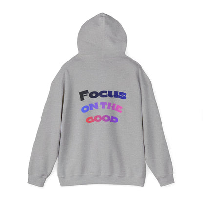 Focus on the Good Motivational Hoodie – Cozy Unisex Graphic Streetwear Sweatshirt for Everyday Wear