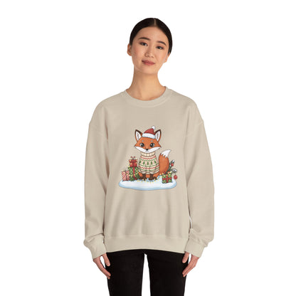 Cute Fox Crewneck Sweatshirt | Y2K Fruit Art, Candycore Gloss