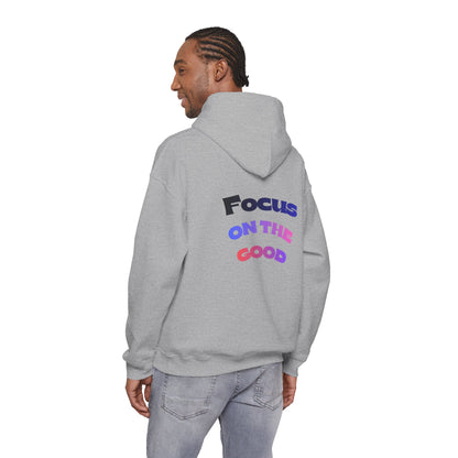 Focus on the Good Motivational Hoodie – Cozy Unisex Graphic Streetwear Sweatshirt for Everyday Wear