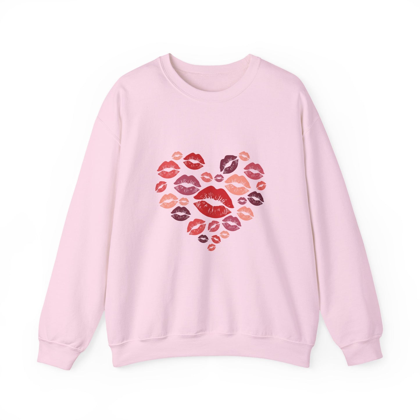 Kisses Crewneck Sweatshirt — Cozy Valentine's Day Pullover