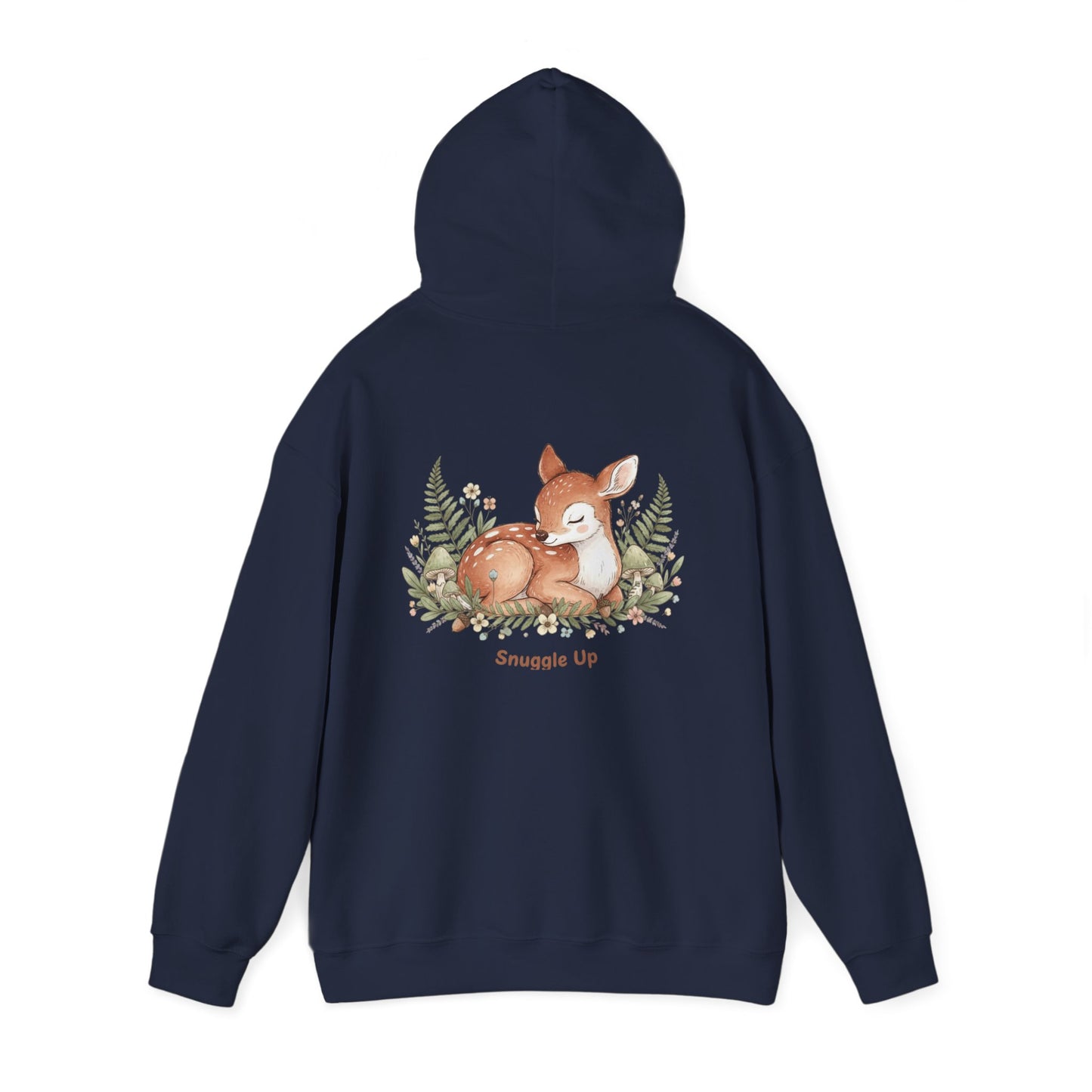 Cozy Fox Illustration Hoodie | cute animal illustration, winter forest art