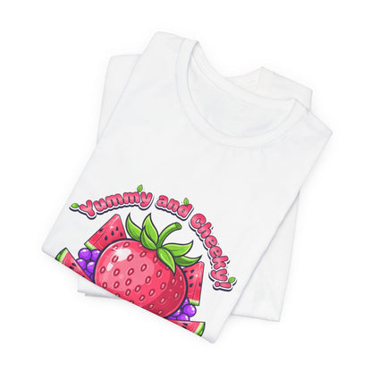 Fruit Lover T‑Shirt — "Strawberry and Grape" Cute Fruit Graphic Tee