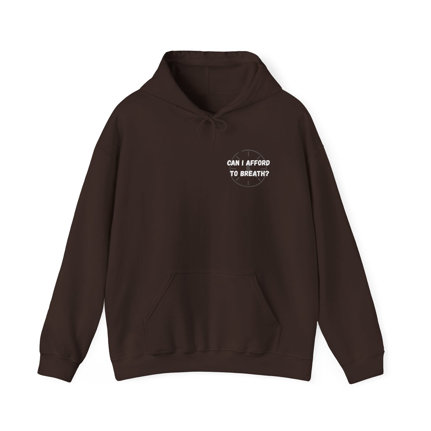 Can I Afford to Breath? Hoodie – Graphic Statement Pullover