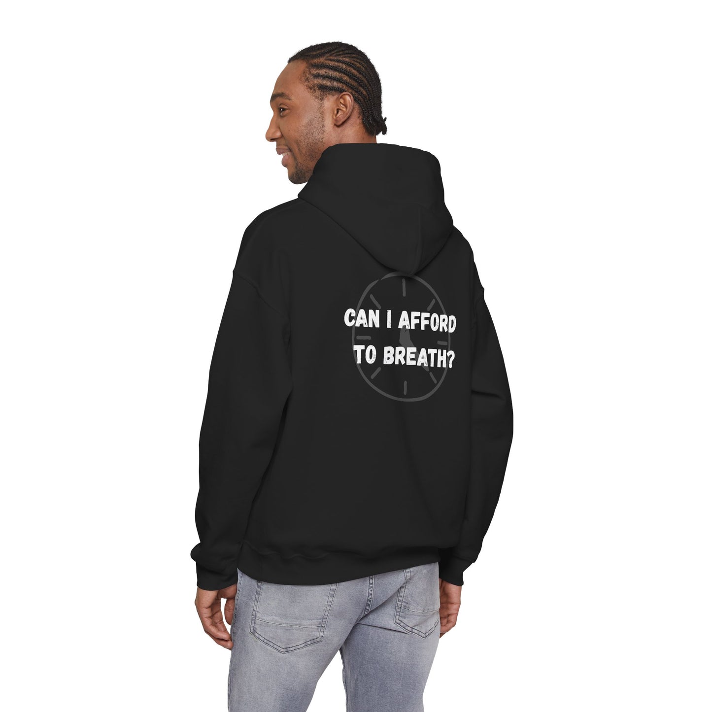 Can I Afford to Breath? Hoodie – Graphic Statement Pullover