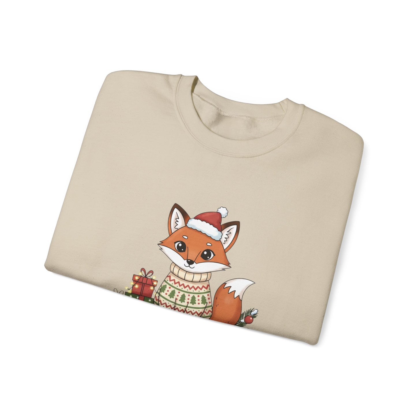 Cute Fox Crewneck Sweatshirt | Y2K Fruit Art, Candycore Gloss