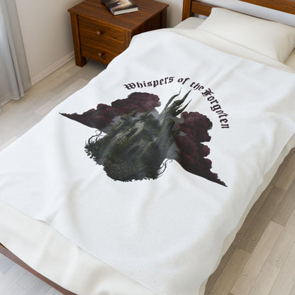 Whispers of the Forgotten Castle Plush Blanket | Castlecore, Dark Academia