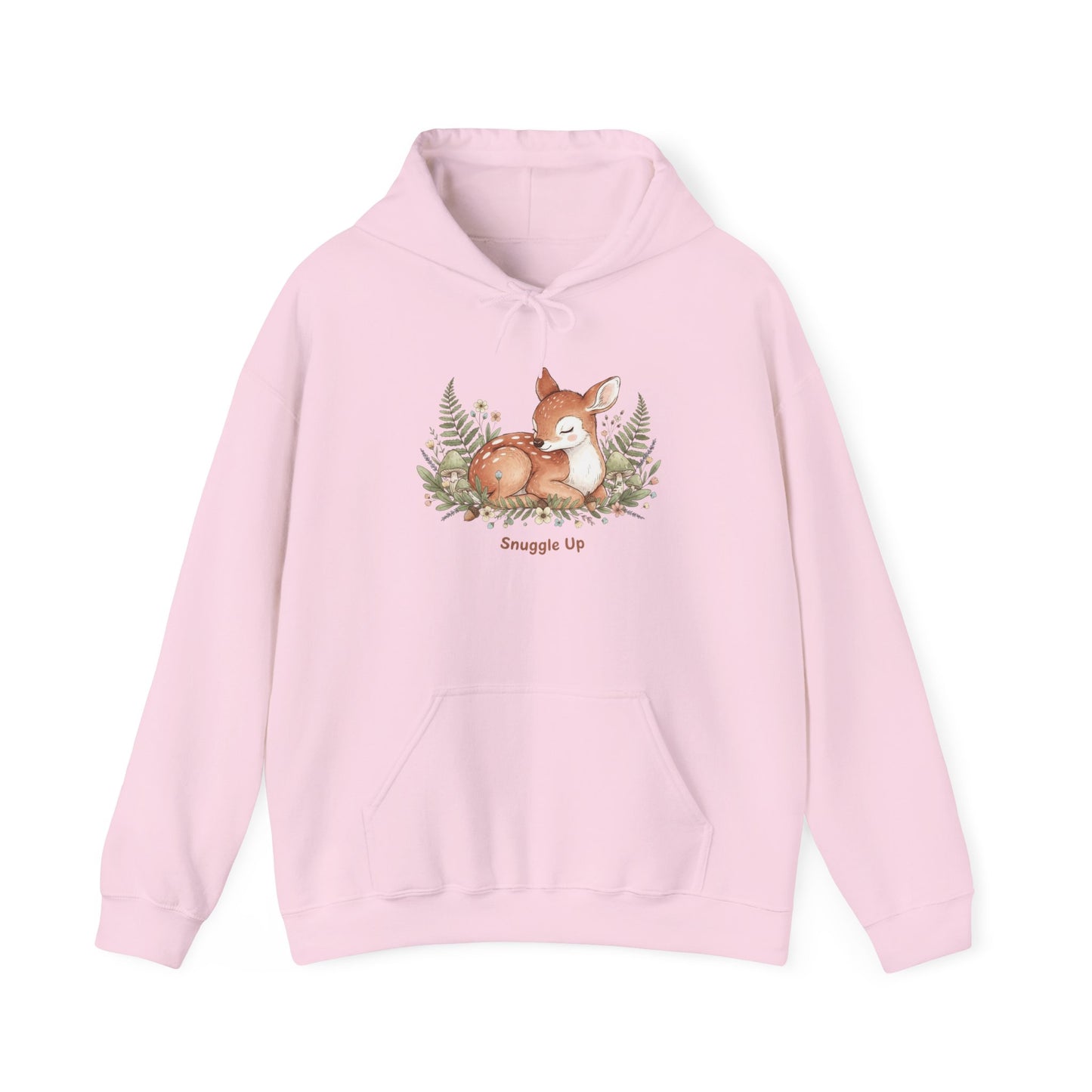 Cozy Fox Illustration Hoodie | cute animal illustration, winter forest art