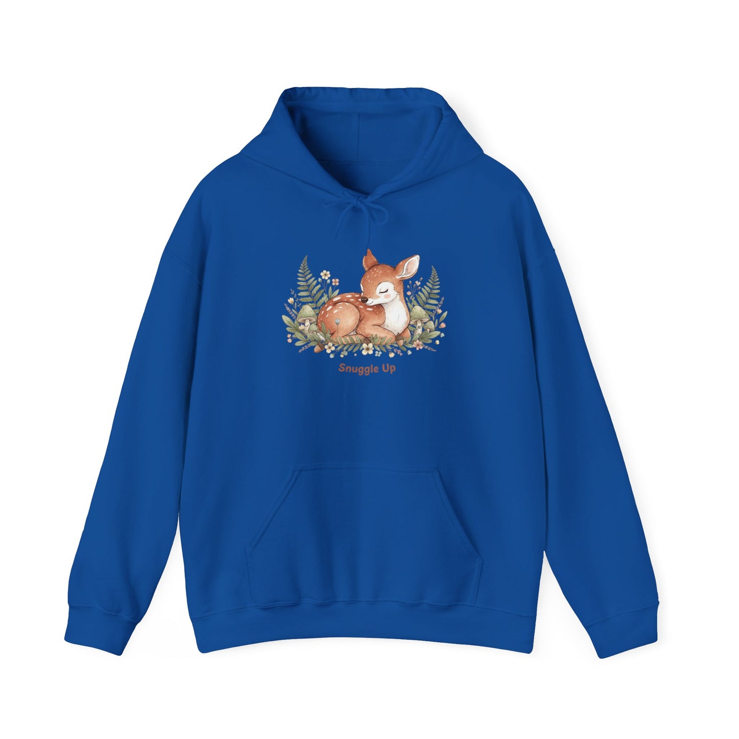 Cozy Fox Illustration Hoodie | cute animal illustration, winter forest art