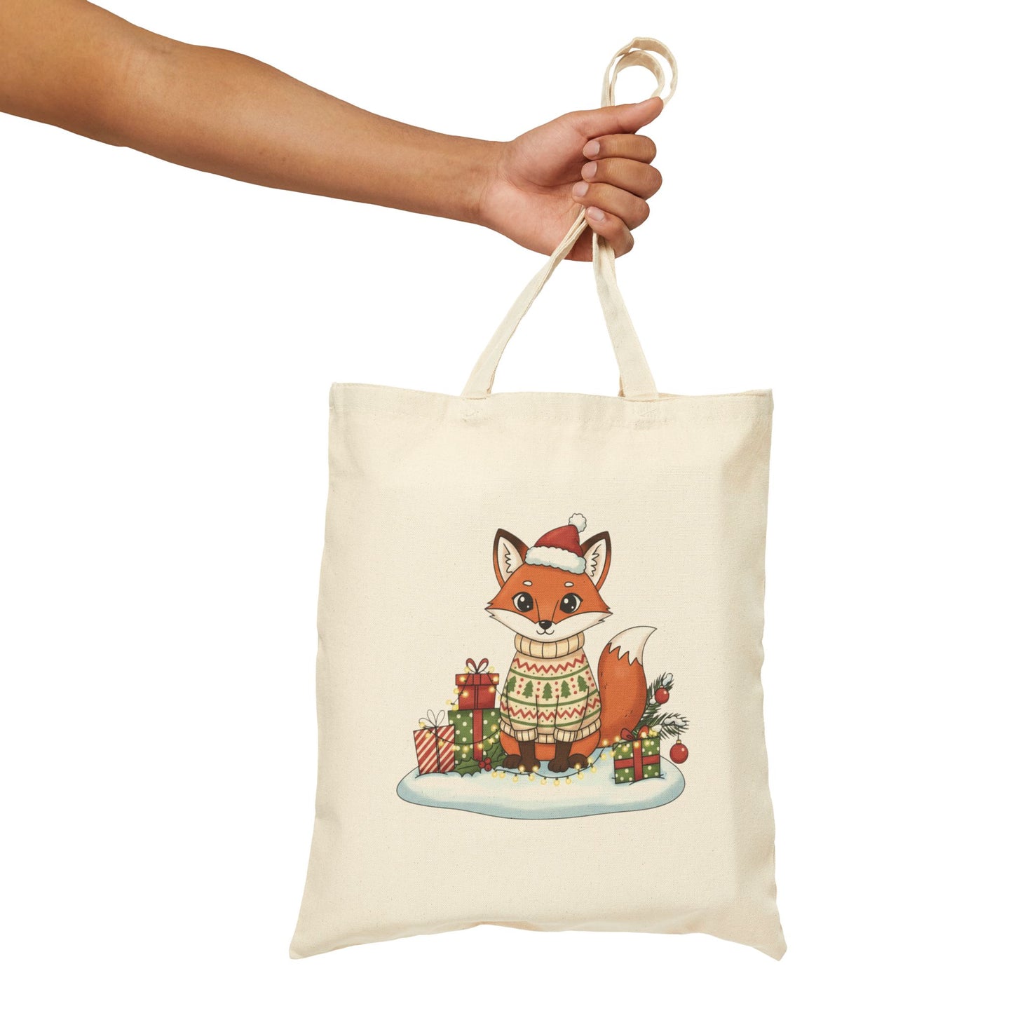 Glossy Strawberry Fox Tote | Y2K Fruit Art, Candycore 3D Print