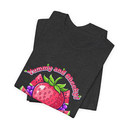 Fruit Lover T‑Shirt — "Strawberry and Grape" Cute Fruit Graphic Tee