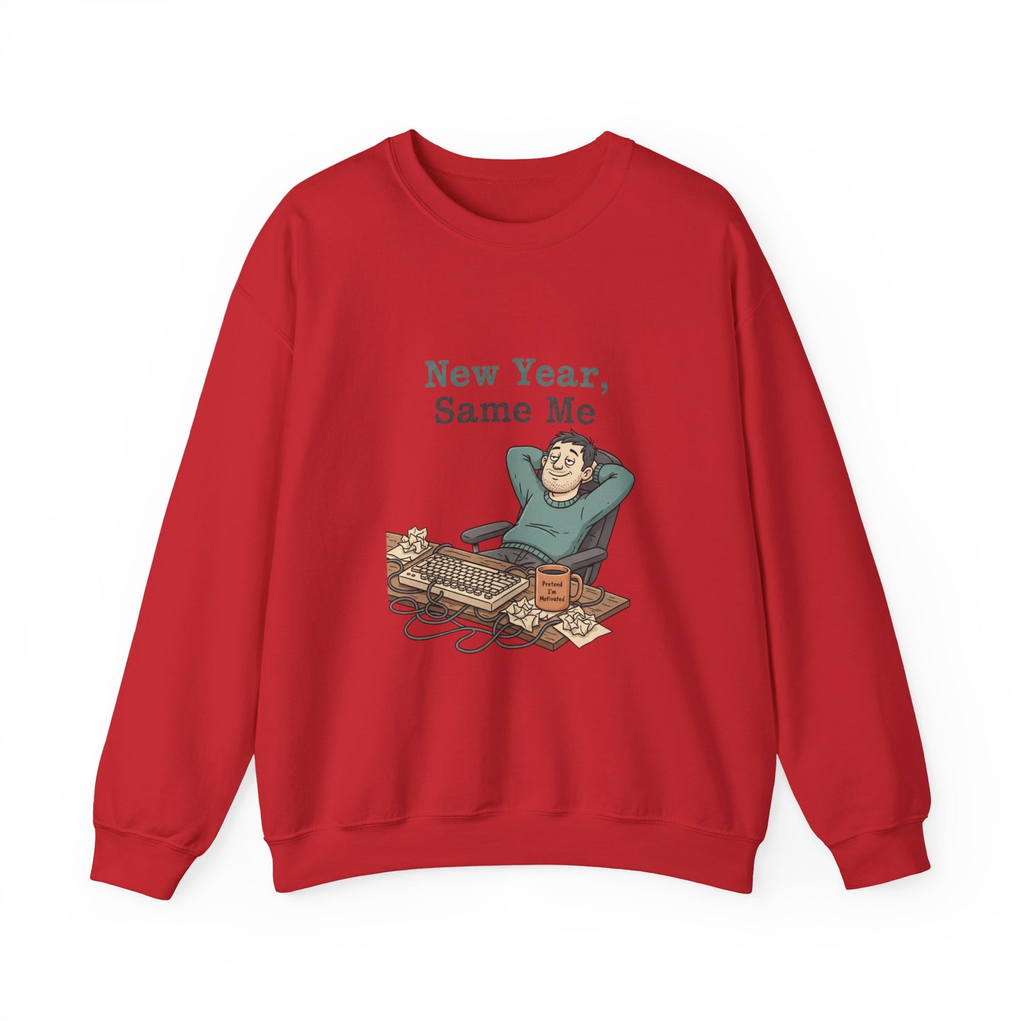 New Year, Same Me Sweatshirt | resolution joke shirt, January burnout meme