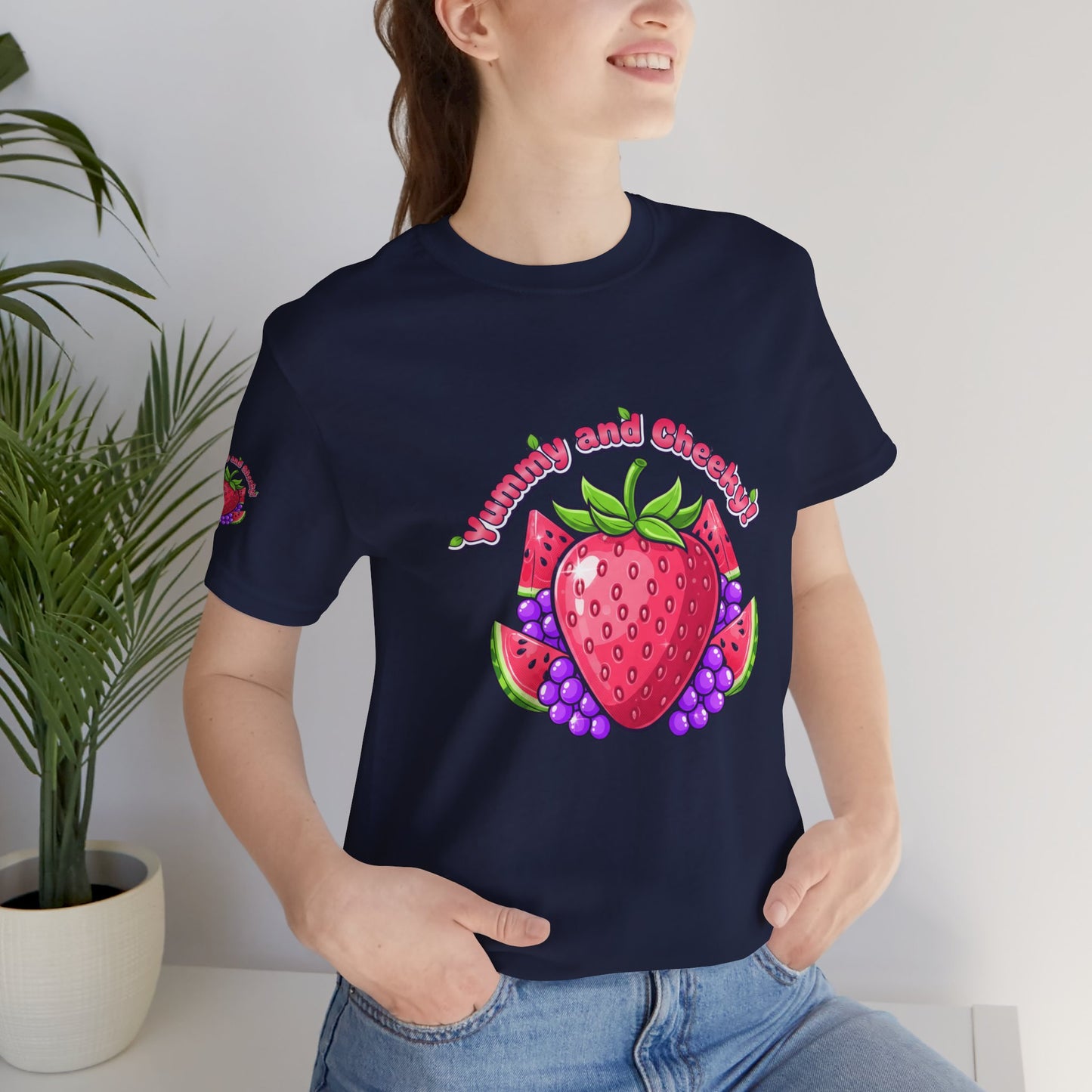 Fruit Lover T‑Shirt — "Strawberry and Grape" Cute Fruit Graphic Tee