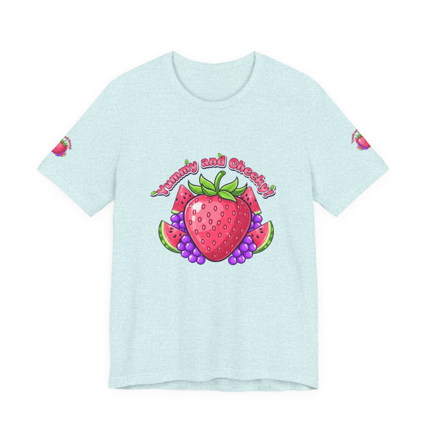 Fruit Lover T‑Shirt — "Strawberry and Grape" Cute Fruit Graphic Tee