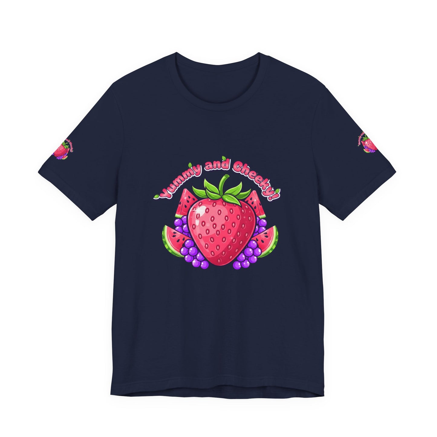 Fruit Lover T‑Shirt — "Strawberry and Grape" Cute Fruit Graphic Tee