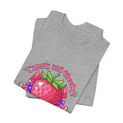 Fruit Lover T‑Shirt — "Strawberry and Grape" Cute Fruit Graphic Tee