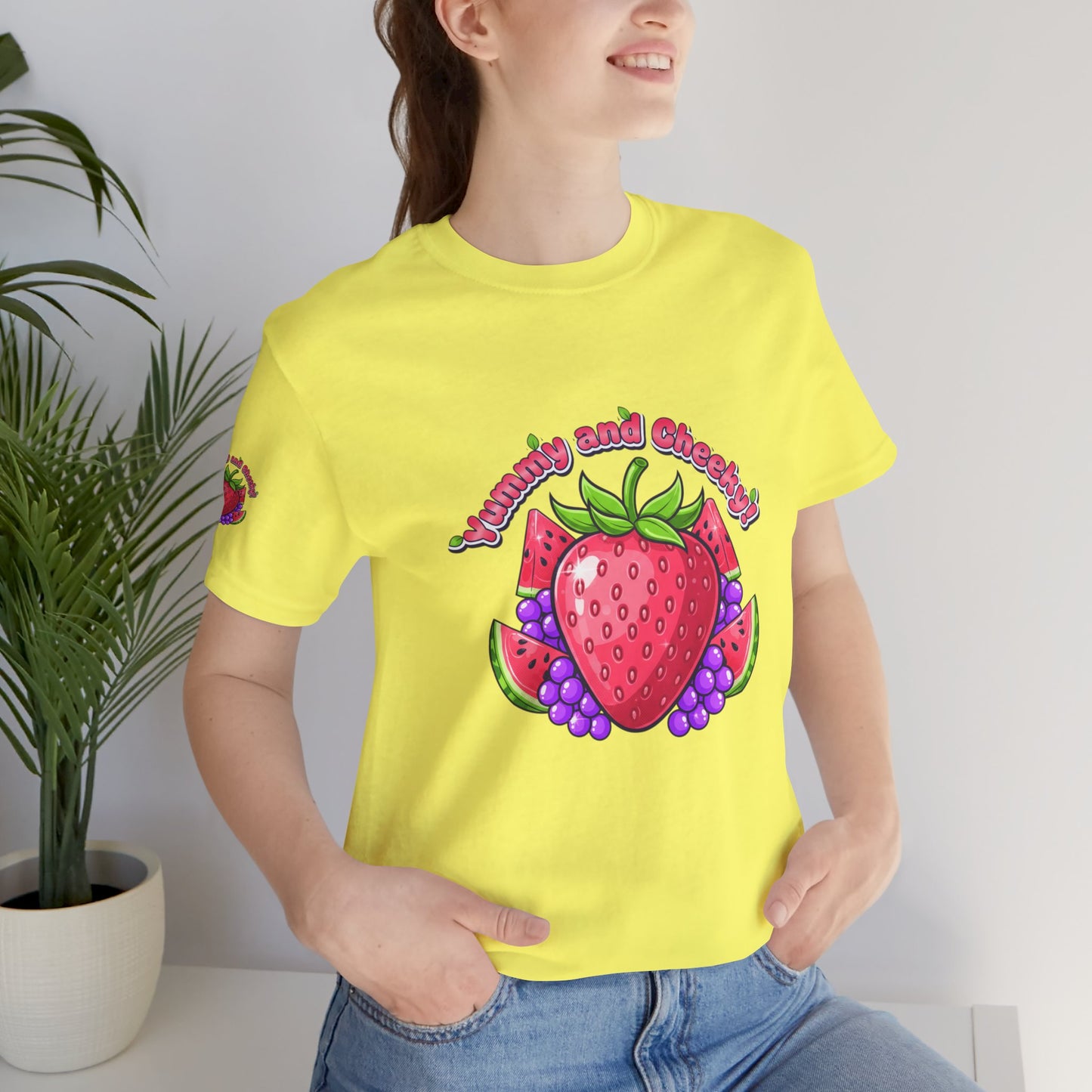 Fruit Lover T‑Shirt — "Strawberry and Grape" Cute Fruit Graphic Tee