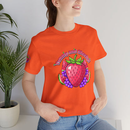 Fruit Lover T‑Shirt — "Strawberry and Grape" Cute Fruit Graphic Tee