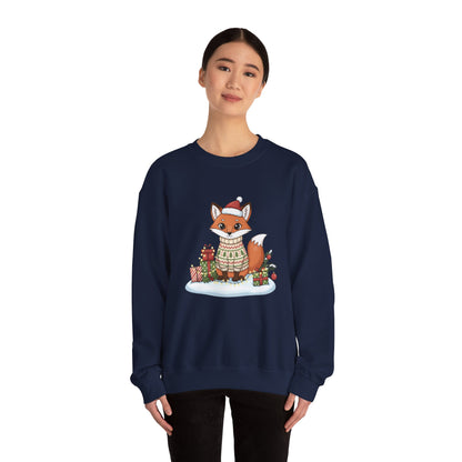 Cute Fox Crewneck Sweatshirt | Y2K Fruit Art, Candycore Gloss