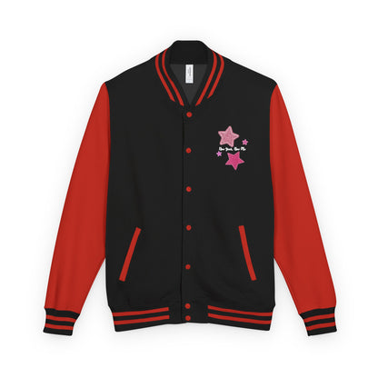 Cute Pink Star Letterman Jacket – New Year New Me