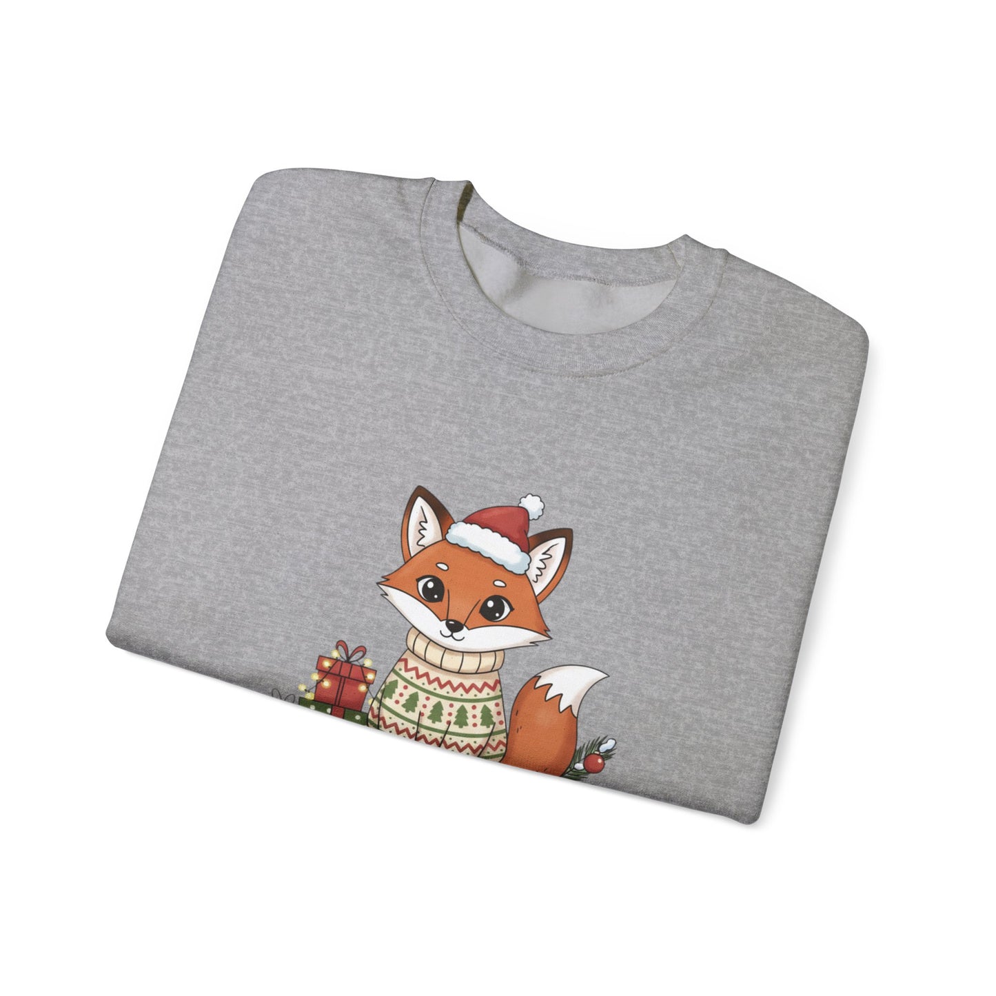 Cute Fox Crewneck Sweatshirt | Y2K Fruit Art, Candycore Gloss