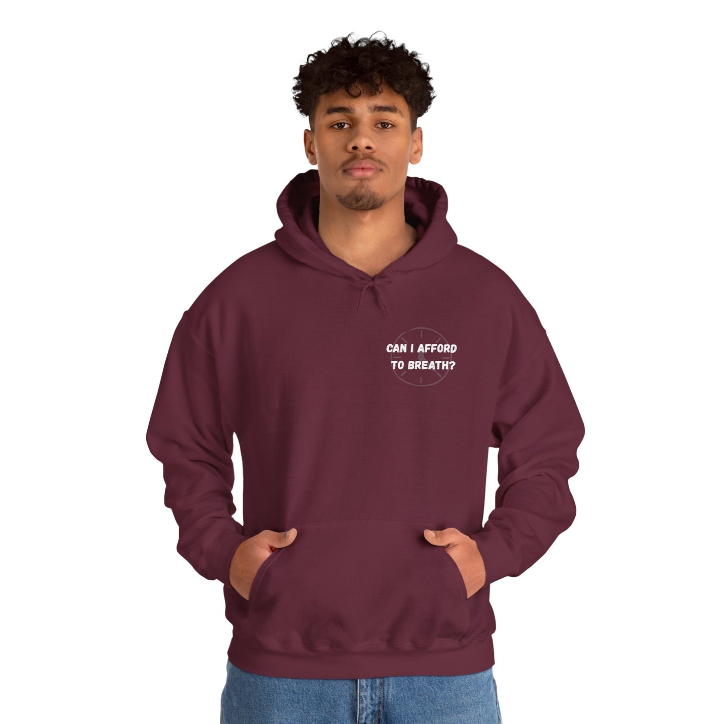 Can I Afford to Breath? Hoodie – Graphic Statement Pullover